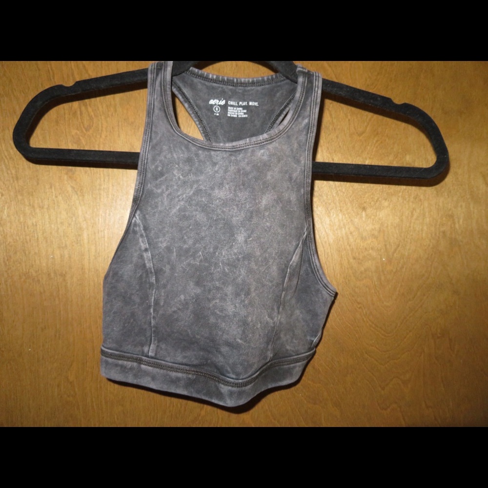 Distressed Wash Sports Bra